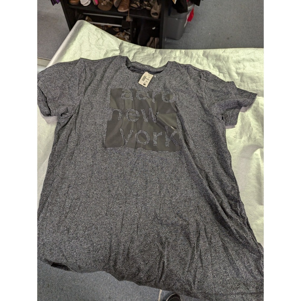 H Aeropostal mens Grey gray L aero new york T-shirt top short‎ sleeve NWT